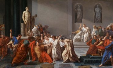 "Death of Caesar" by Vincenzo Camuccini.