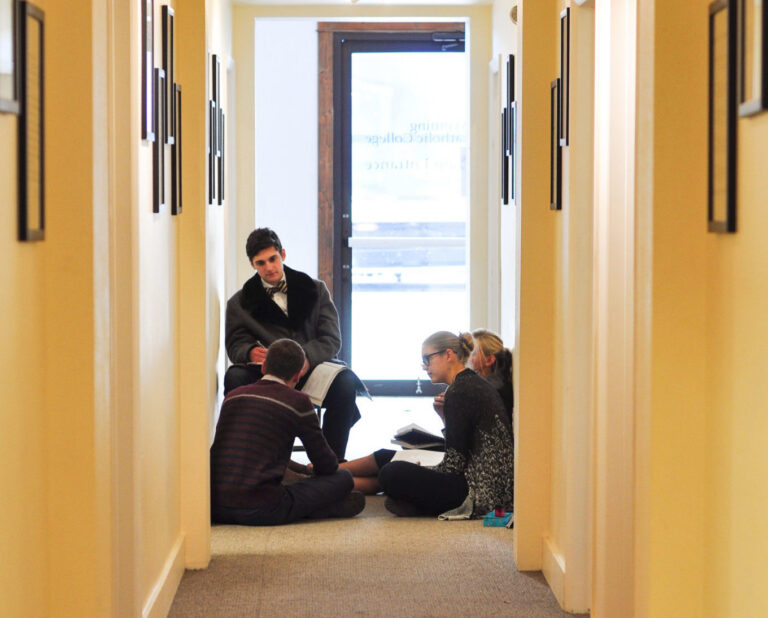 Yellow Hallway study session
