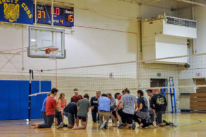 Prayer before Volley Ball