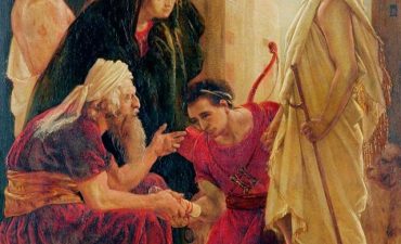 Rossetti, Dante Gabriel; Tobias in th Hose of His Father and Mother