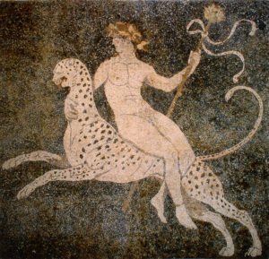 Dionysos on a cheetah