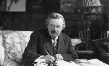 G.K. Chesterton at work