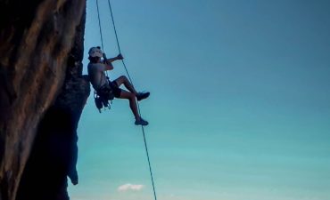Rock Climber decent