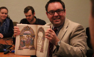 Baxter With Book Art
