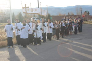 Eucharistic Procession by Holy Rosary