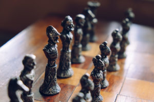 Chess Pieces Closeup