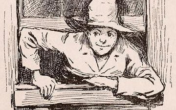 Tom Sawyer sneaking out